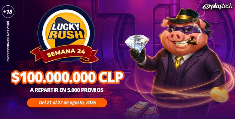 Promoción Lucky Rush por Playtech